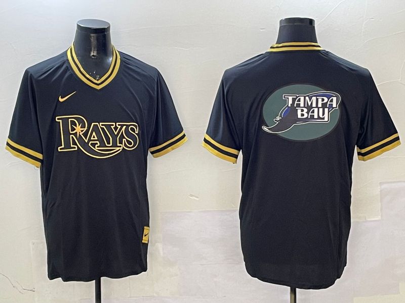 Men Tampa Bay Rays Blank Black Gold Game 2025 Nike MLB Jersey style 2